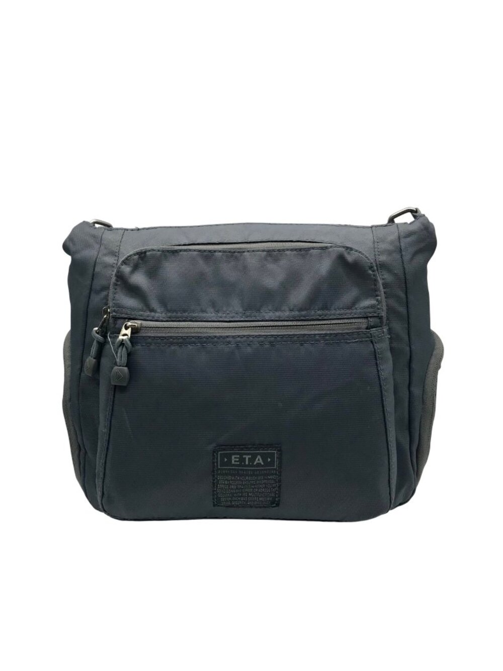 E.T.A Blue Polyester Crossbody Bag